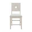 Picket House Furnishings Rhiannon Counter Side Chair Set in Antique White