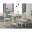 Picket House Furnishings Rhiannon Counter Side Chair Set in Antique White