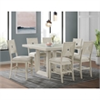 Picket House Furnishings Rhiannon Counter Side Chair Set in Antique White