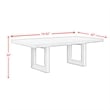 Picket House Furnishings Rhiannon 5PC Standard Height Dining Set - Antique White
