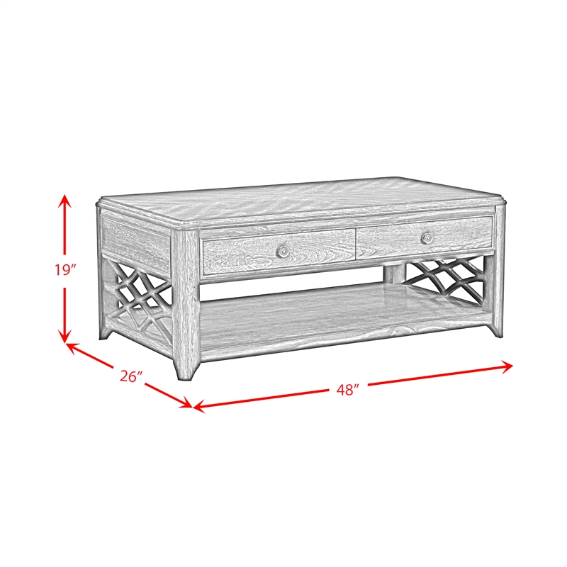 Picket House Furnishings Stark 3PC Occasional Table Set in Cherry