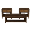 Picket House Furnishings Stark 3PC Occasional Table Set in Cherry