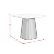 Picket House Furnishings Yuri 2PC Occasional Table Set in White and Black