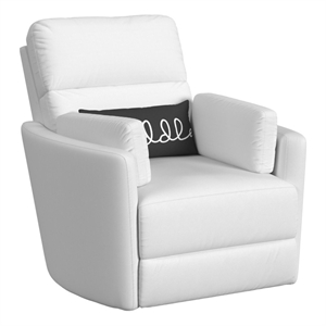 picket house furnishings amara  swivel power glider recliner - culp peyton pearl