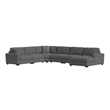 Picket House Furnishings Mesa Modular 7PC Sectional Set with RHF Chaise-Charcoal