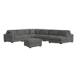 Picket House Furnishings Mesa Modular 7PC Sectional Set with RHF Chaise-Charcoal