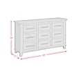 Picket House Furnishings Henrik 9-Drawer Dresser in Ivory
