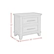 Picket House Furnishings Henrik Queen Storage 3PC Bedroom Set in Ivory