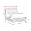 Picket House Furnishings Henrik Queen Storage 3PC Bedroom Set in Ivory