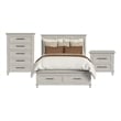 Picket House Furnishings Henrik Queen Storage 3PC Bedroom Set in Ivory