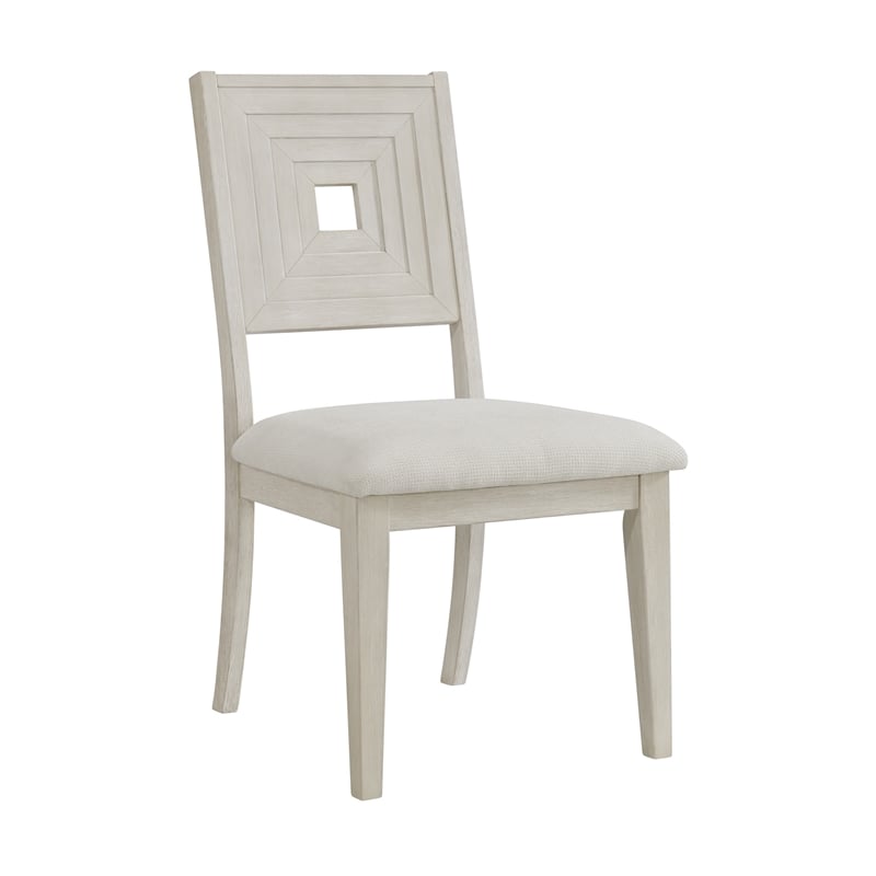 Picket House Furnishings Rhiannon Dining Side Chair Set in Antique White