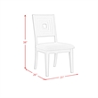 Picket House Furnishings Rhiannon Dining Side Chair Set in Antique White