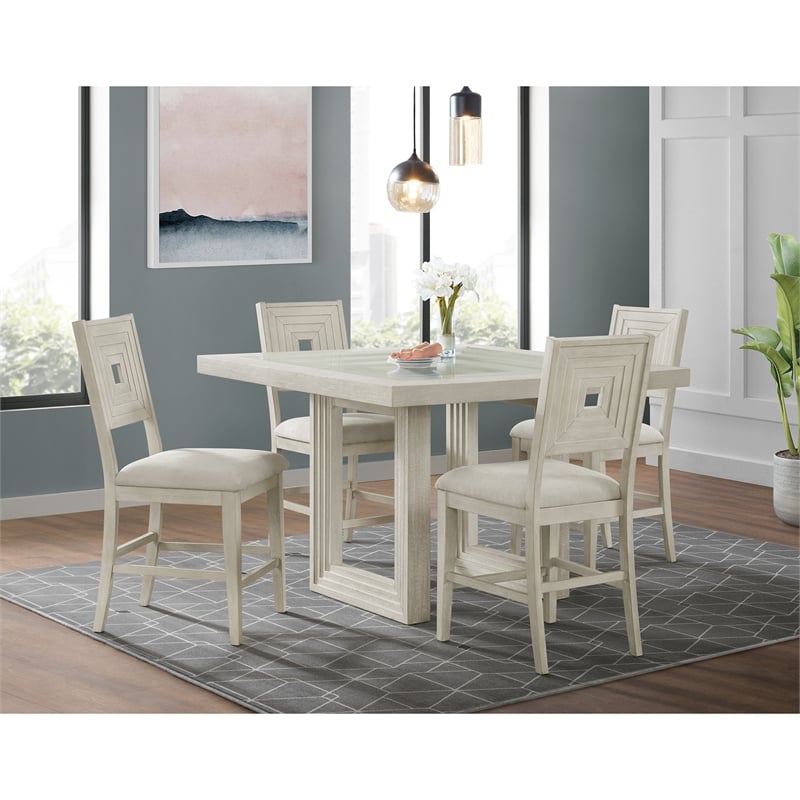 Picket House Furnishings Rhiannon  5PC Square Counter Height Dining Set