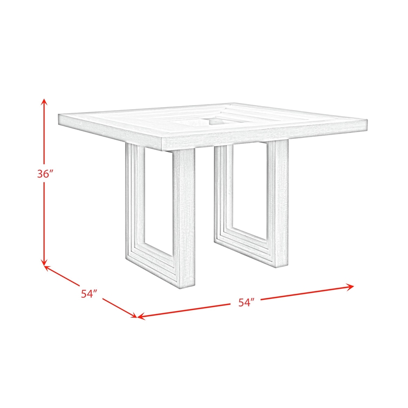Picket House Furnishings Rhiannon  5PC Square Counter Height Dining Set