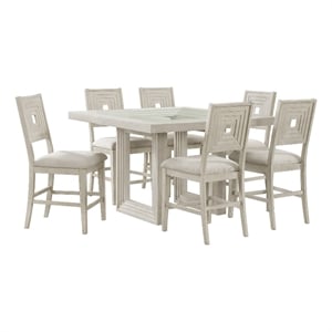 Picket House Furnishings Rhiannon 7PC Square Counter Height Dining Set