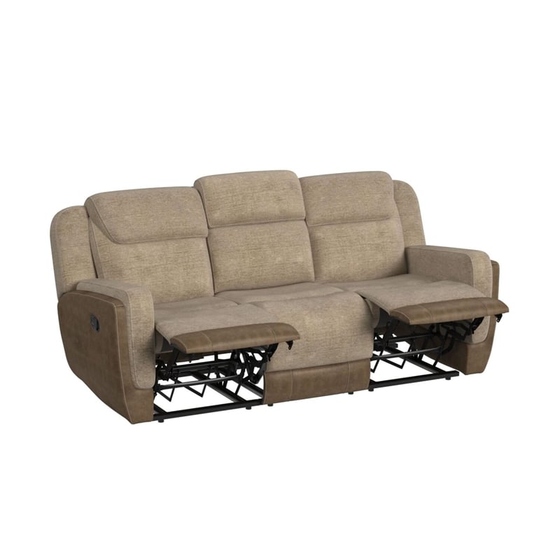 Picket House Furnishings Viper Motion Sofa in Rancho Beige