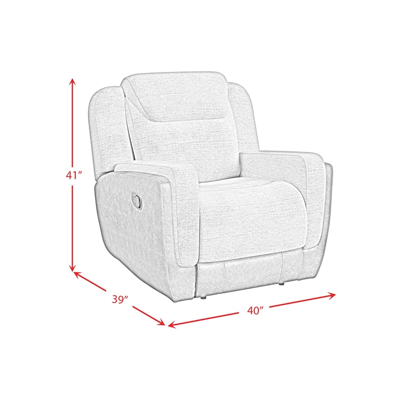 Picket House Furnishings Viper Glider Motion Recliner in Rancho Grey