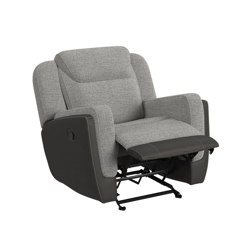 Picket House Furnishings Viper Glider Motion Recliner in Rancho Grey