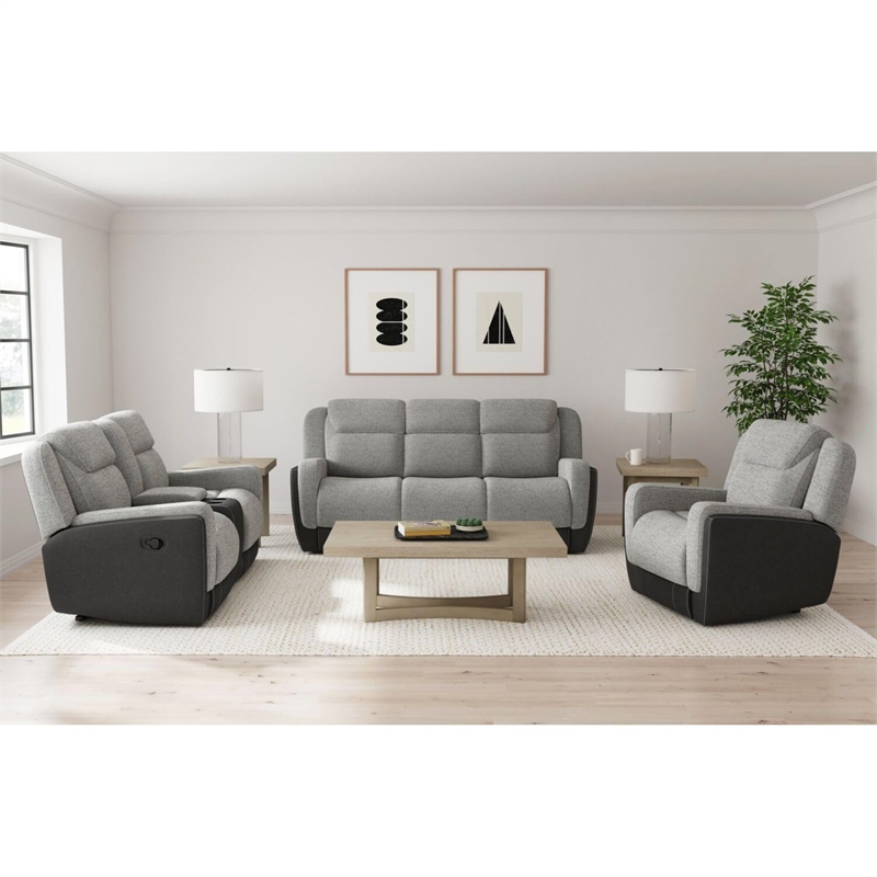 Picket House Furnishings Viper Glider Motion Recliner in Rancho Grey