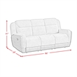 Picket House Furnishings Viper Motion Sofa in Rancho Gray