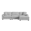 Picket House Furnishings Mesa Modular 3PC Sectional Set with RHF Chaise - Stone