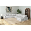 Picket House Furnishings Mesa Modular 6PC Sectional Set with RHF Chaise - Stone