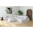 Picket House Furnishings Mesa Modular 7PC Sectional Set with RHF Chaise - Stone