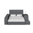 Picket House Furnishings Booker Side Bookcase in Gray PU