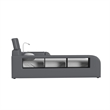 Picket House Furnishings Booker Side Bookcase in Gray PU