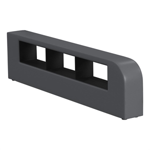 Picket House Furnishings Booker Side Bookcase in Gray PU