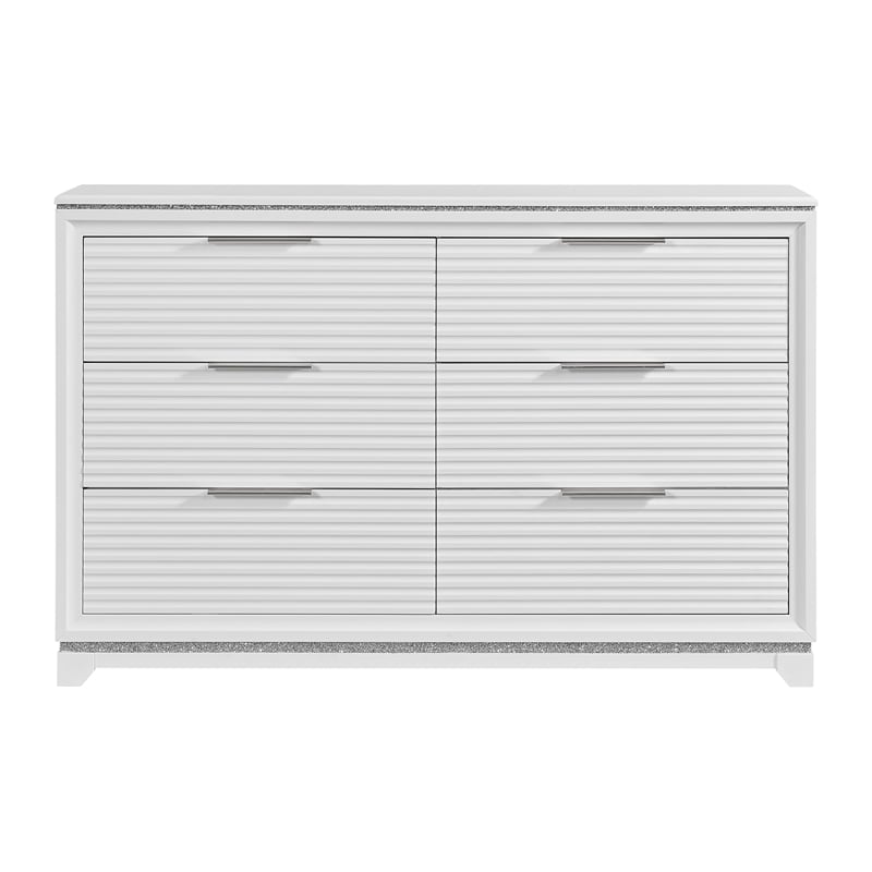 Picket House Furnishings Xena 6-Drawer Dresser in White