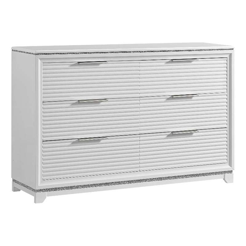 Picket House Furnishings Xena 6-Drawer Dresser in White