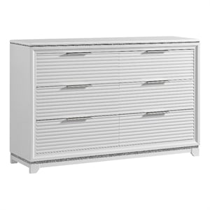 Picket House Furnishings Xena 6-Drawer Dresser in White