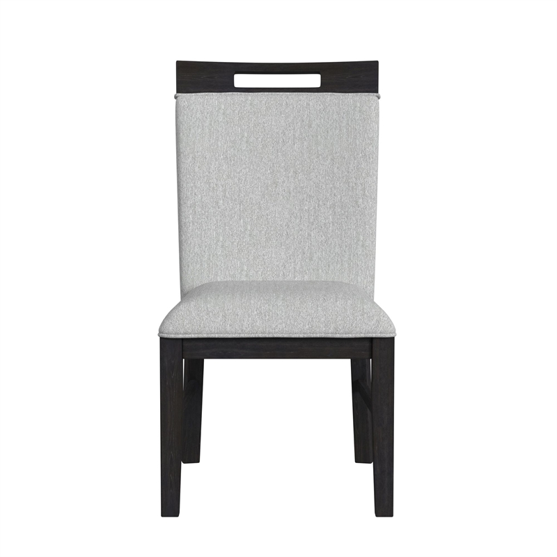 Picket House Furnishings Pinnacle Dining Side Chair Set in Charcoal