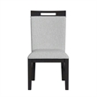 Picket House Furnishings Pinnacle Dining Side Chair Set in Charcoal
