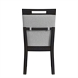 Picket House Furnishings Pinnacle Dining Side Chair Set in Charcoal