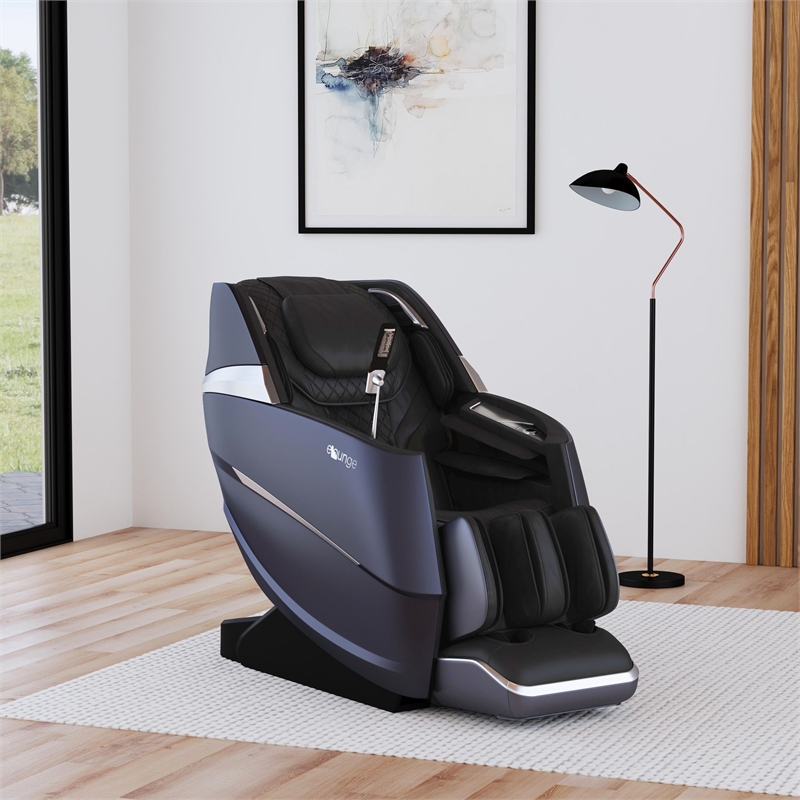 Picket House Furnishings Soothe Massage Chair in Black PU (Single Pack)