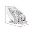 Picket House Furnishings Enhance Massage Chair in Navy PU