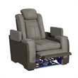 Picket House Furnishings Niven Power Motion Recliner in Rocky Gray/Brown