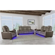 Picket House Furnishings Niven Power Motion Recliner in Rocky Gray/Brown
