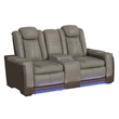 Picket House Furnishings Niven Power Motion Loveseat in Rocky Gray/Brown