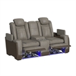 Picket House Furnishings Niven Power Motion Loveseat in Rocky Gray/Brown