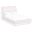 Picket House Furnishings Booker Full Bed in Grey PU