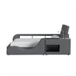 Picket House Furnishings Booker Lounge Chair in Gray PU