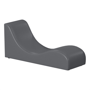 Picket House Furnishings Booker Lounge Chair in Gray PU