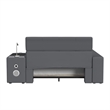Picket House Furnishings Booker Nightstand with Electronic Features in Gray PU