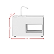 Picket House Furnishings Booker Nightstand with Electronic Features in Gray PU