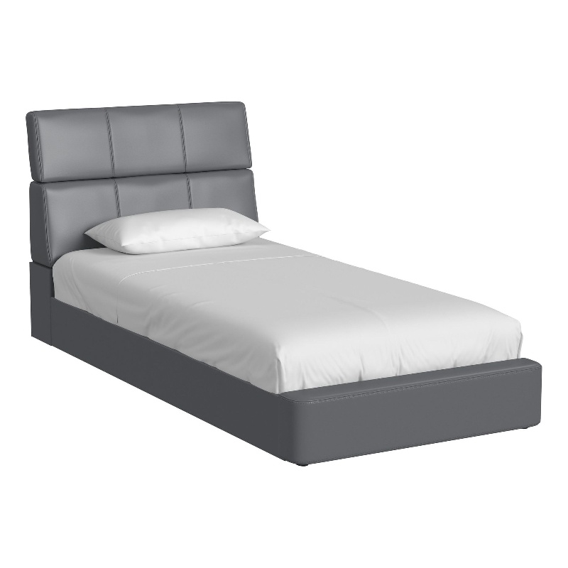 Picket House Furnishings Booker Twin Bed in Grey PU