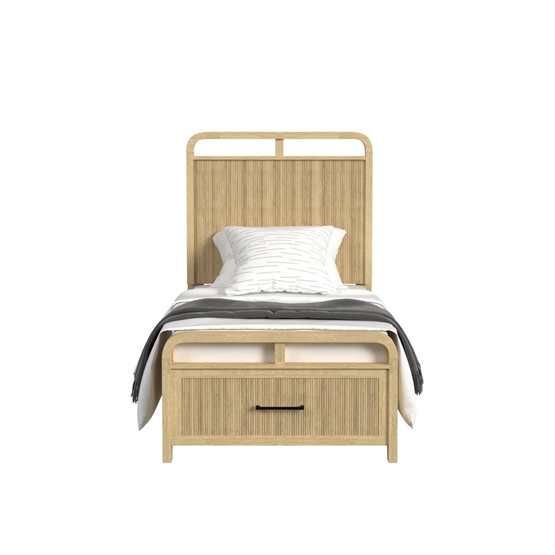 Picket House Furnishings Woodridge Twin Storage Bed in Natural
