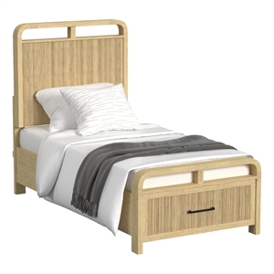 Picket House Furnishings Woodridge Twin Storage Bed in Natural